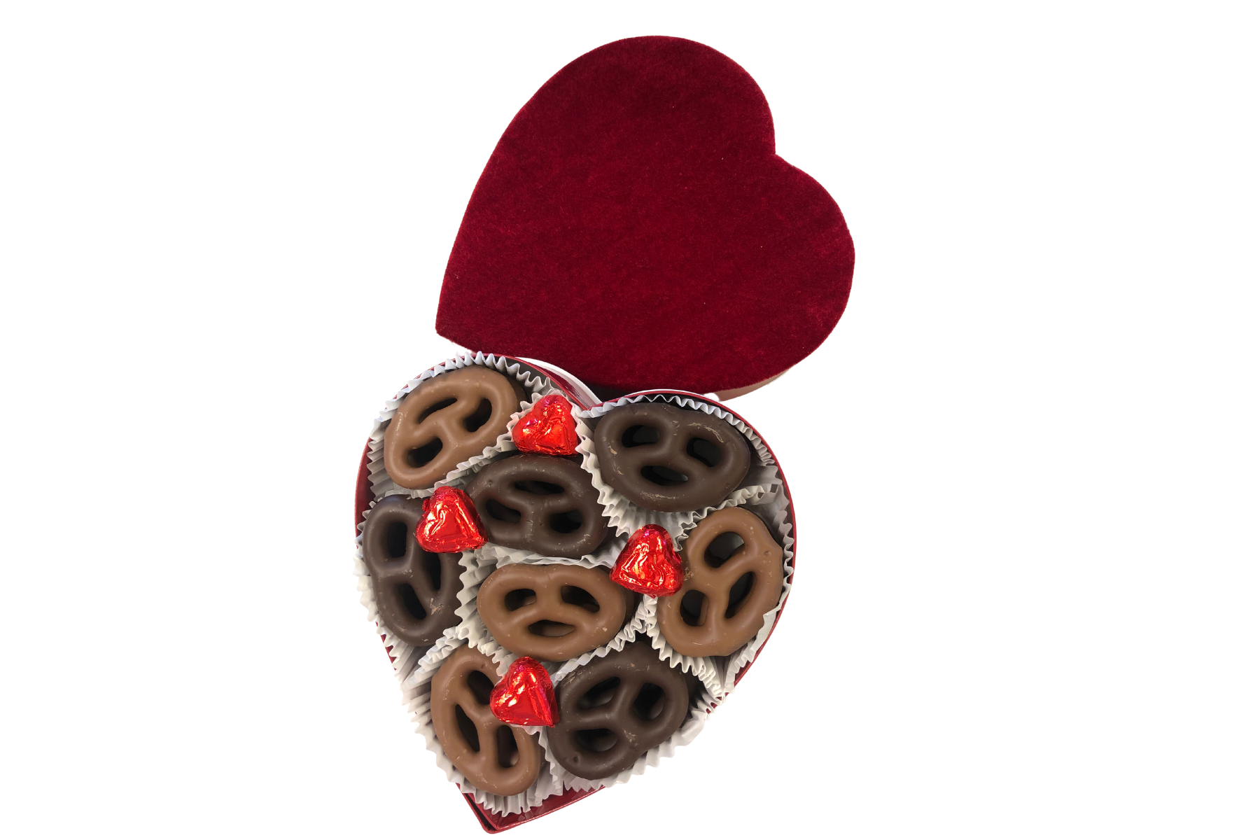 Valentine's Day Velvet Heart Chocolate Box • ROY chocolatier