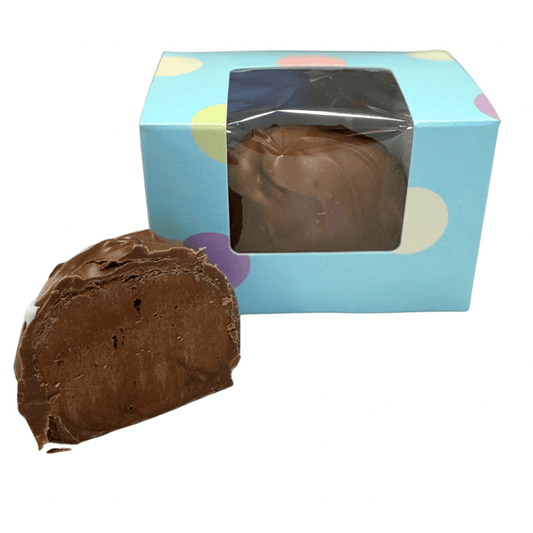 4 oz Dark Chocolate Fudge Easter Egg - Handmade | Mueller Chocolate Co.