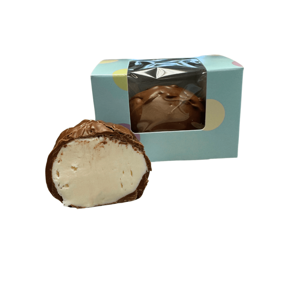 4 oz Milk Chocolate Vanilla Cream Easter Egg - Handmade | Mueller Chocolate Co.