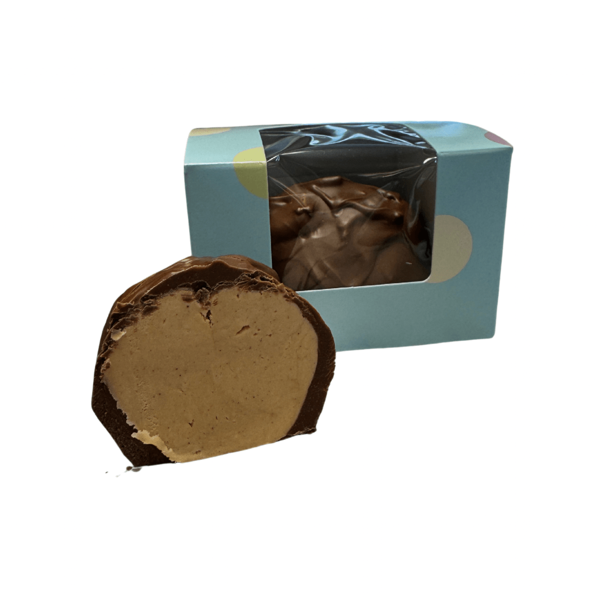 4 oz Milk Peanut Butter egg - Handmade | Mueller Chocolate Co.