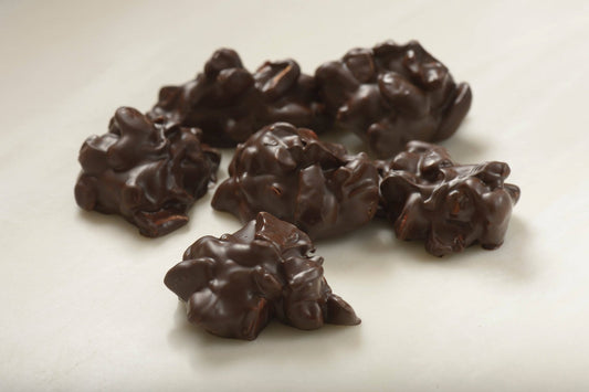 72% Dark Chocolate Cashew Clusters - Handmade | Mueller Chocolate Co.