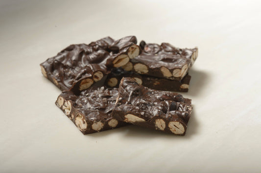 72% Dark Chocolate Sea Salt Almond Bark - Mueller Chocolate Co