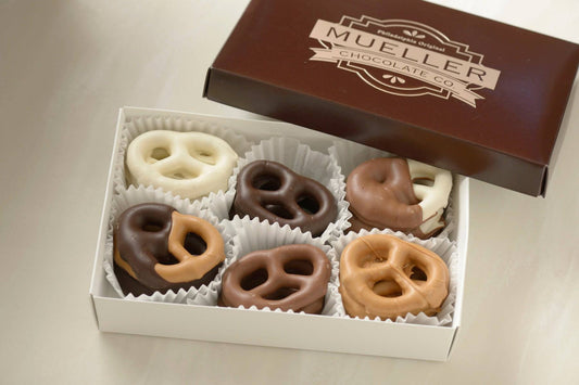 Assorted Chocolate Covered Pretzels - Handmade Chocolate | Mueller Chocolate Co.