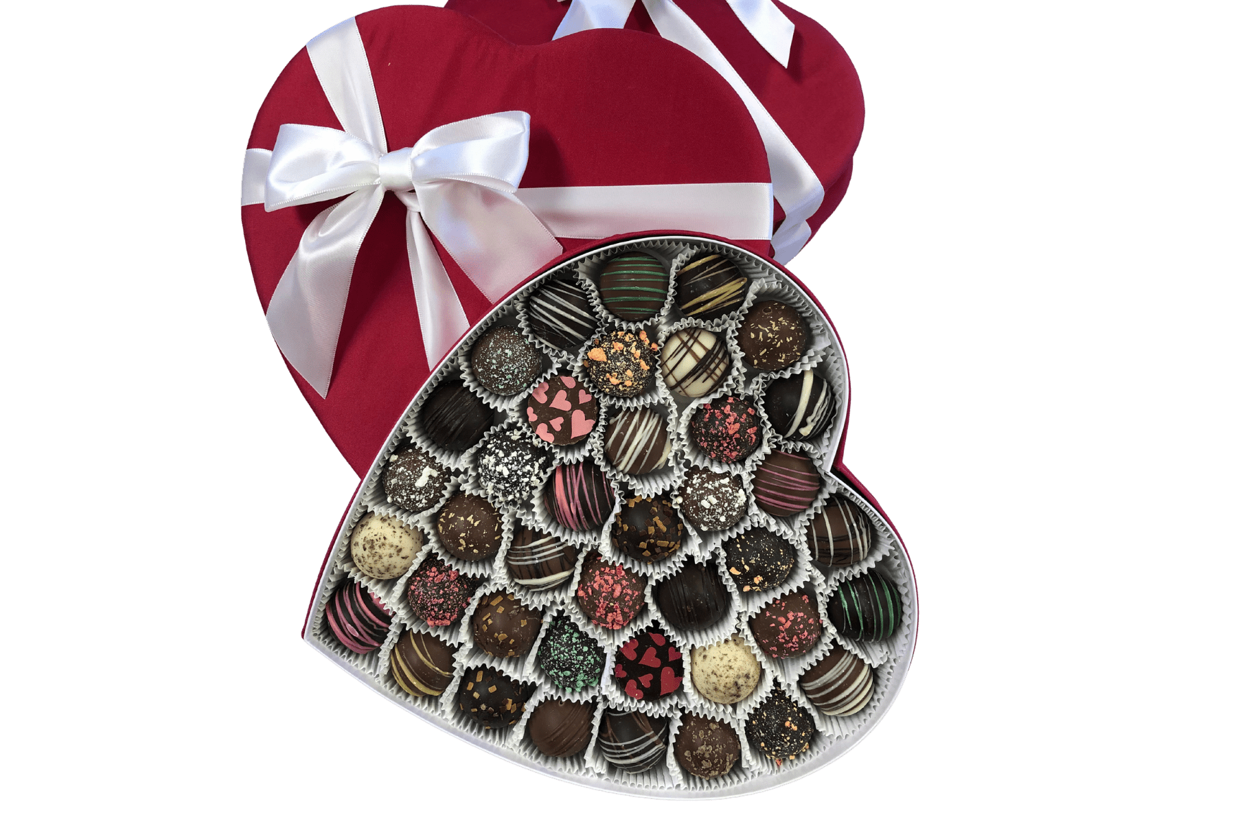 Assorted Chocolate Truffle Heart Box - Handmade Gift Box | Mueller Chocolate Co.