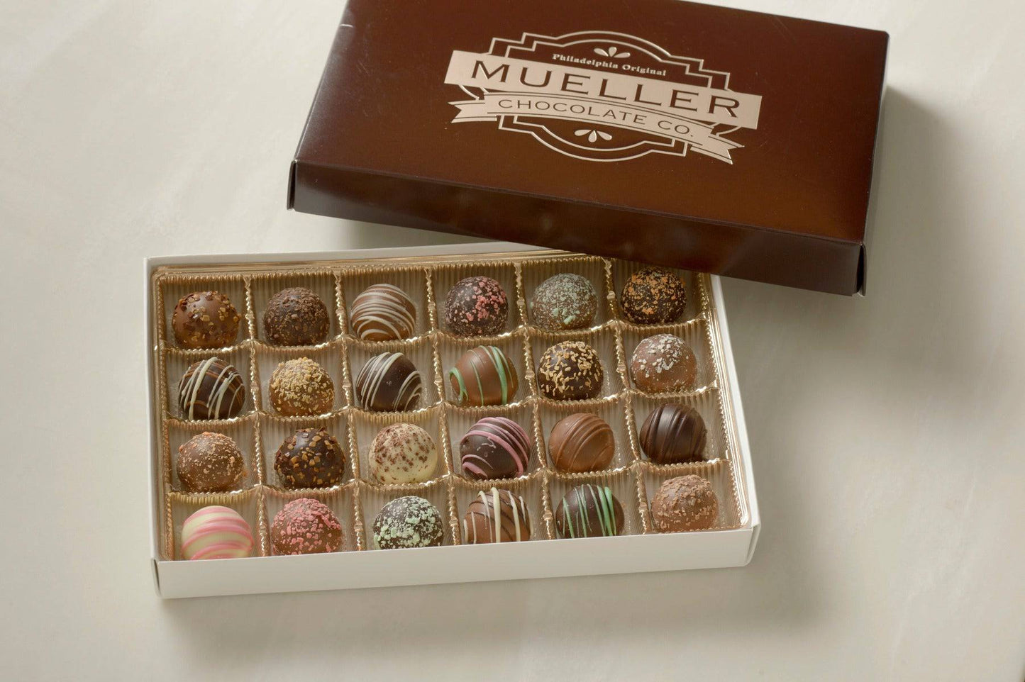 Assorted Chocolate Truffles Gift Box - Handmade Gift Box | Mueller Chocolate Co.