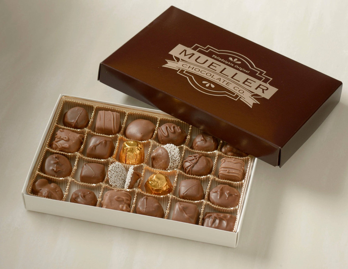 Assorted Milk Chocolates (24pc) - Handmade Gift Box | Mueller Chocolate Co.