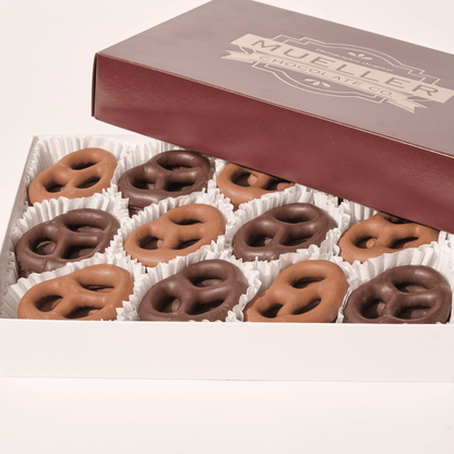 Chocolate Pretzel Party Box - Handmade Gift Box | Mueller Chocolate Co.