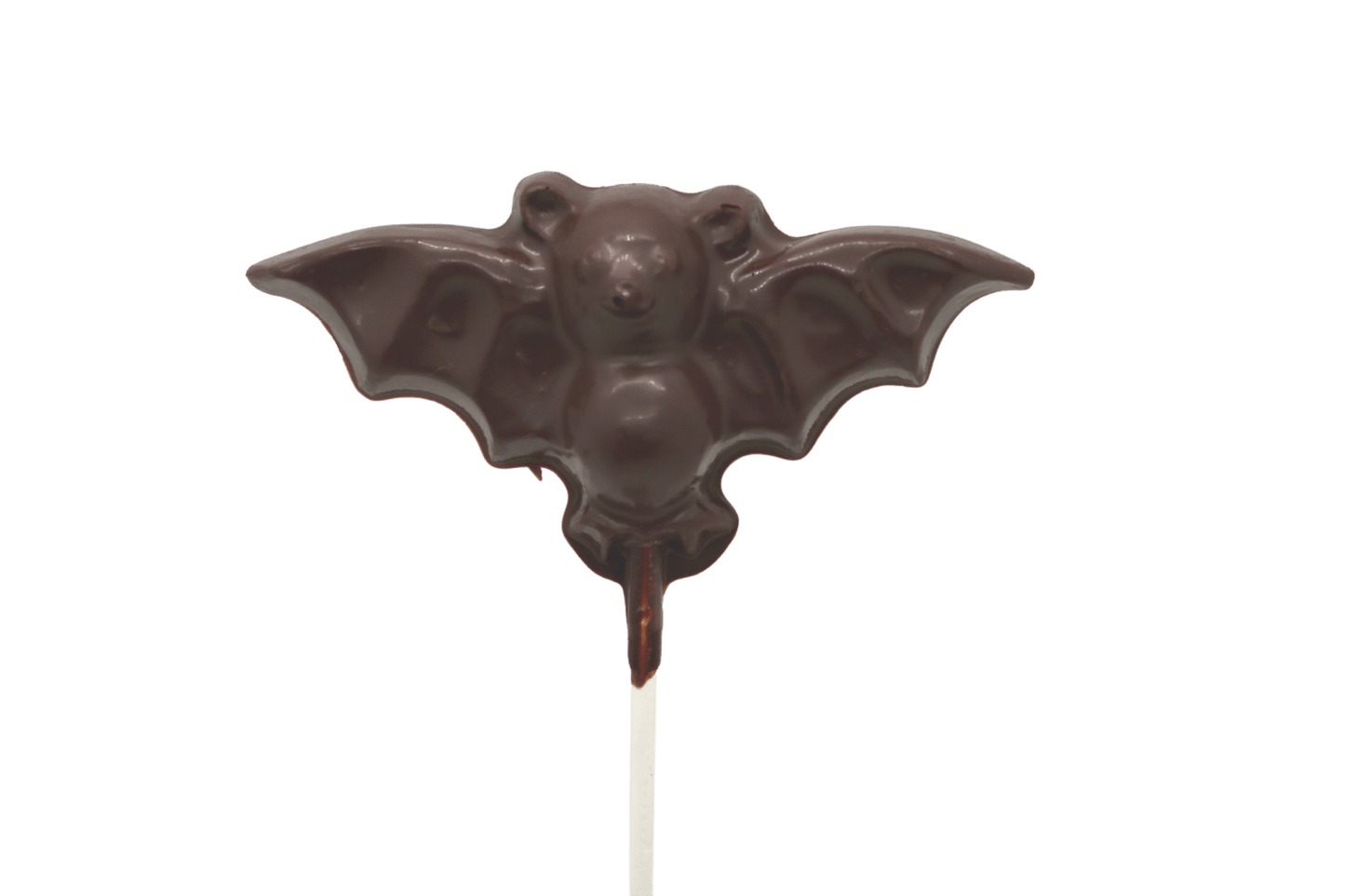 Dark Chocolate Halloween Bat Pop - Pack of 6 - Handmade Chocolate | Mueller Chocolate Co.