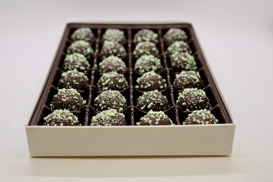 Dark Chocolate Mint Truffles Box - Handmade Chocolate | Mueller Chocolate Co.