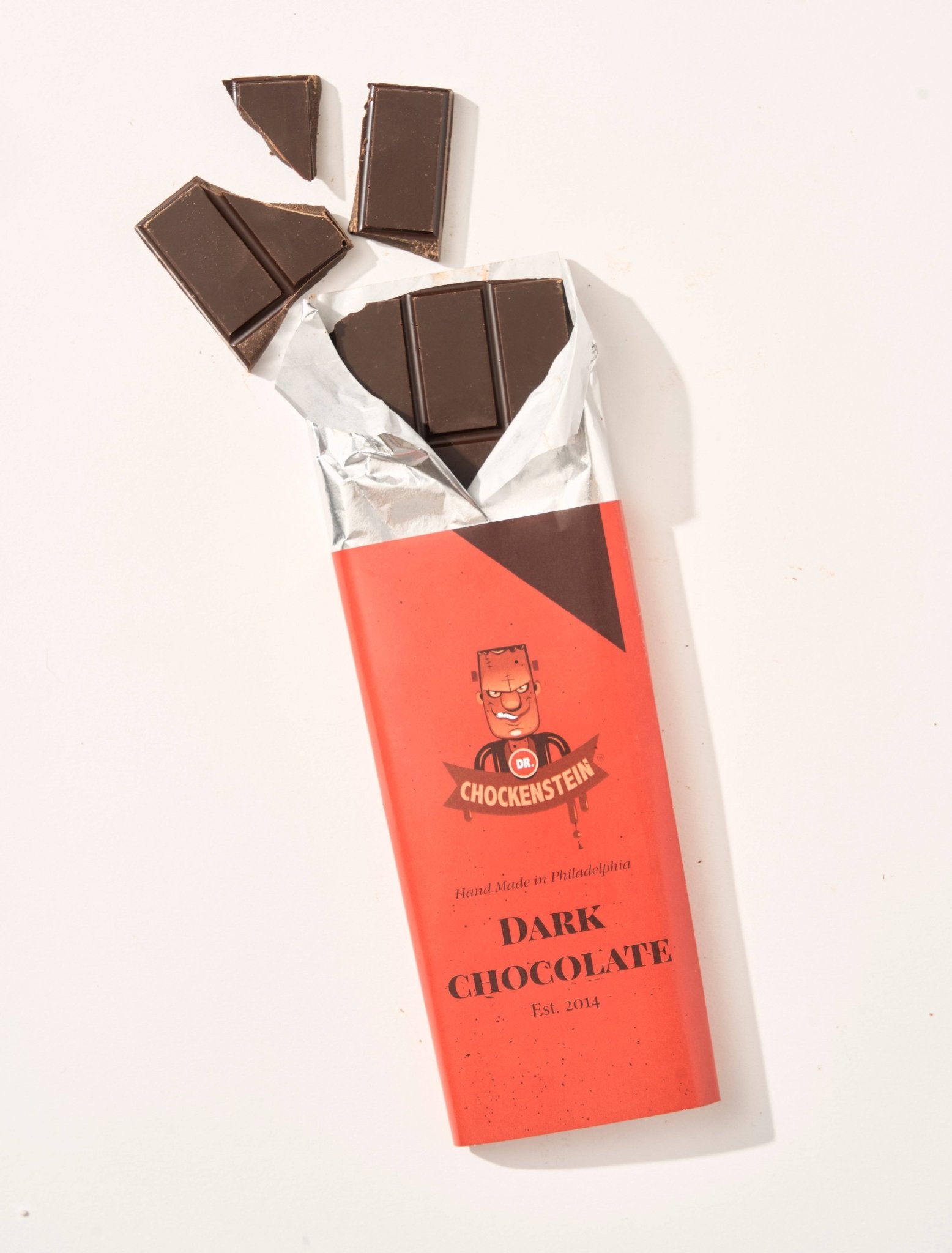 Dr.Chockenstein® Dark Chocolate Chocolate Bar - Handmade Chocolate | Mueller Chocolate Co.