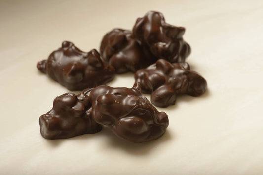 Gourmet Dark Chocolate Macadamia Clusters - Handmade Chocolate | Mueller Chocolate Co.