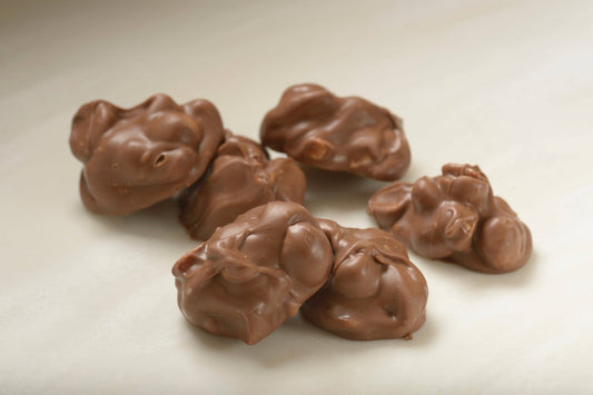 Gourmet Milk Chocolate Macadamia Clusters - Handmade Chocolate | Mueller Chocolate Co.