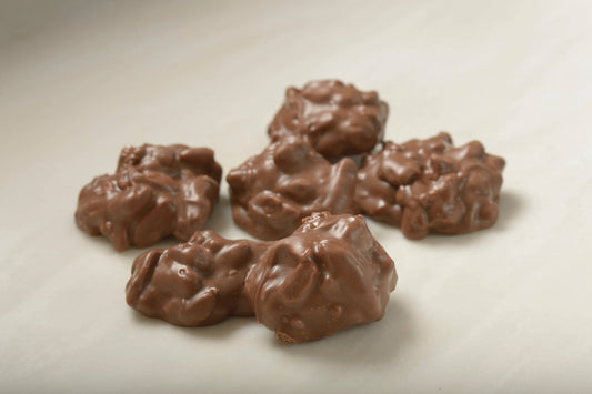 Gourmet Milk Chocolate Pecan Clusters - Handmade Chocolate | Mueller Chocolate Co.