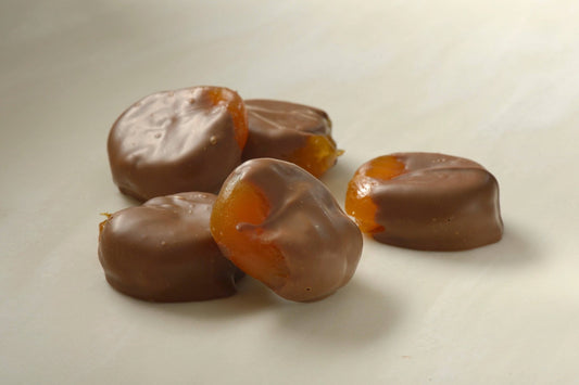 Milk Chocolate Covered Apricots - Handmade Chocolate | Mueller Chocolate Co.