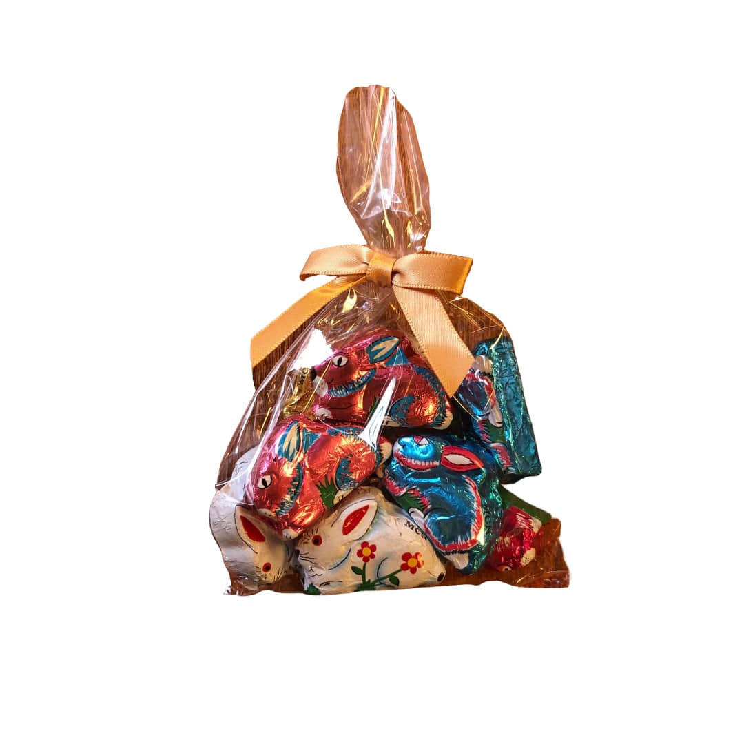 Milk Chocolate Foiled Bunnies Gift Bag - Handmade Chocolate | Mueller Chocolate Co.