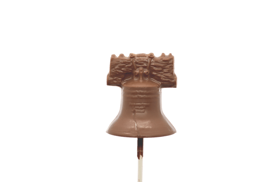 Milk Chocolate Liberty Bell Lollipop - Handmade Chocolate | Mueller Chocolate Co.