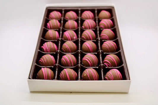 Milk Chocolate Raspberry Truffles - Handmade Chocolate | Mueller Chocolate Co.