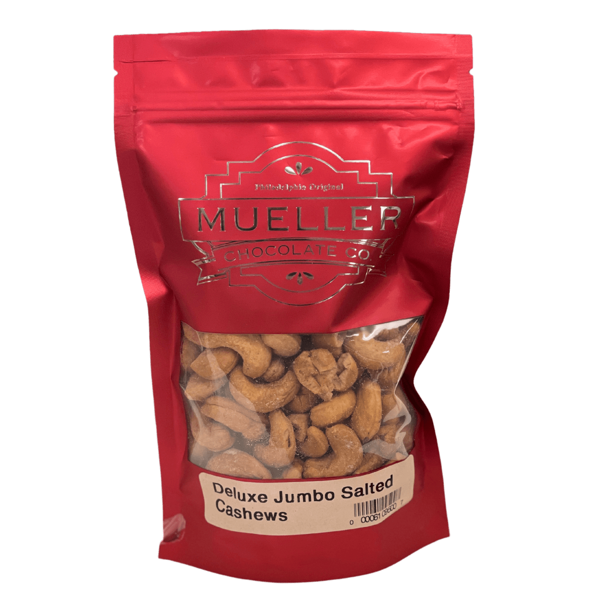 Deluxe Jumbo Roasted Salted Cashews Bag - Mueller Chocolate Co