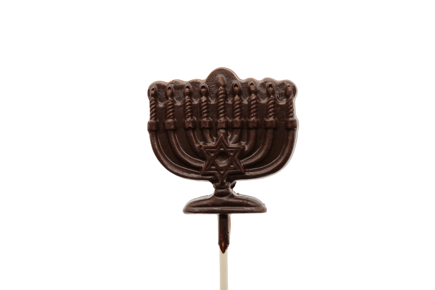 Hanukkah Menorah Chocolate Pop - Mueller Chocolate Co