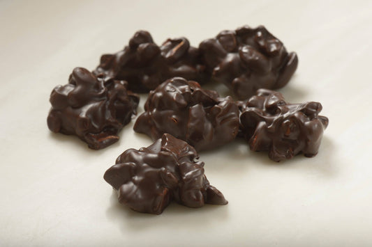 72% Dark Chocolate Cashew Clusters - Mueller Chocolate Co