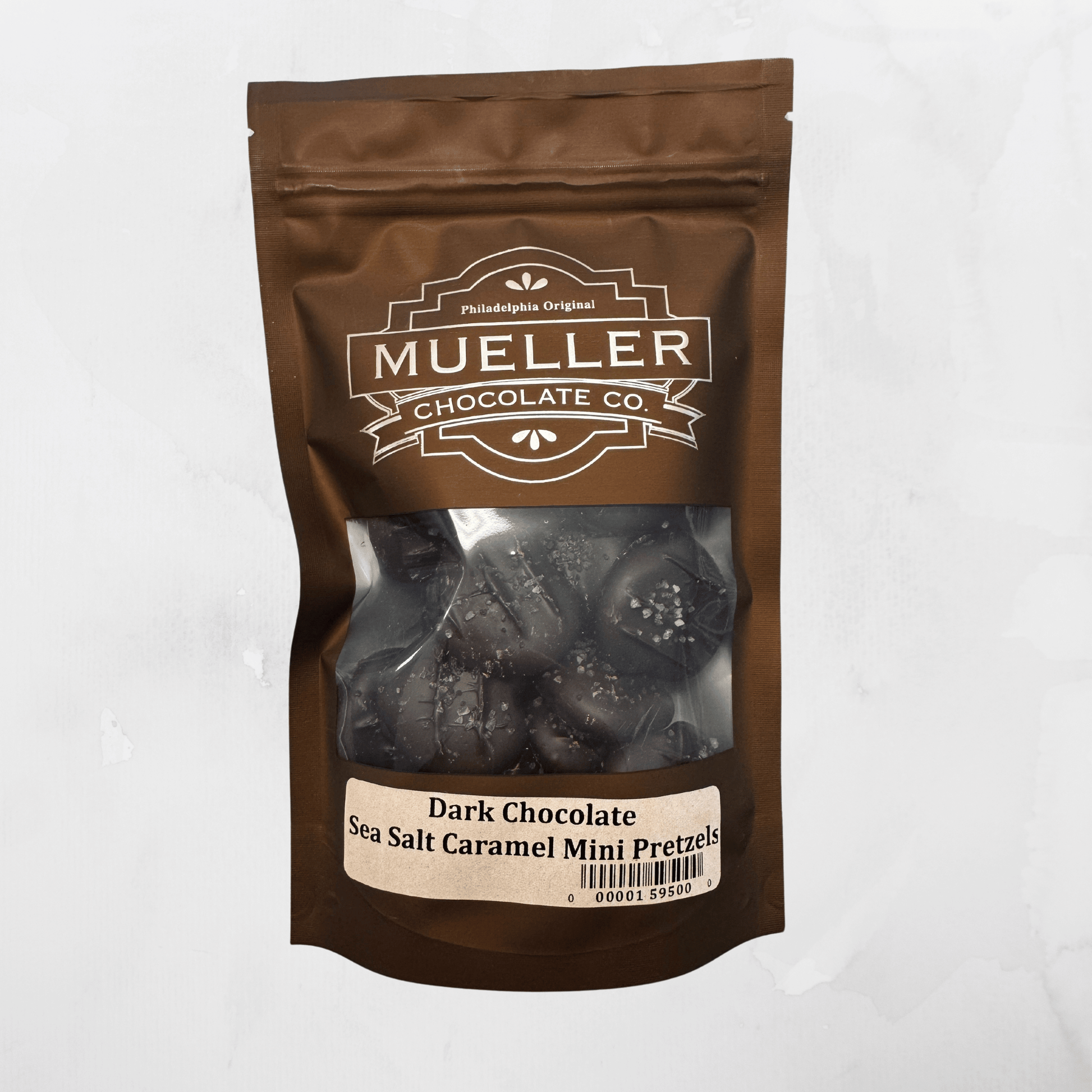 Dark Chocolate Sea Salt Caramel Pretzel Bags - Mueller Chocolate Co