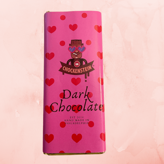 Dr. Chockenstein® Valentine Dark Chocolate Bar – Fun Valentine’s Gift - Mueller Chocolate Co