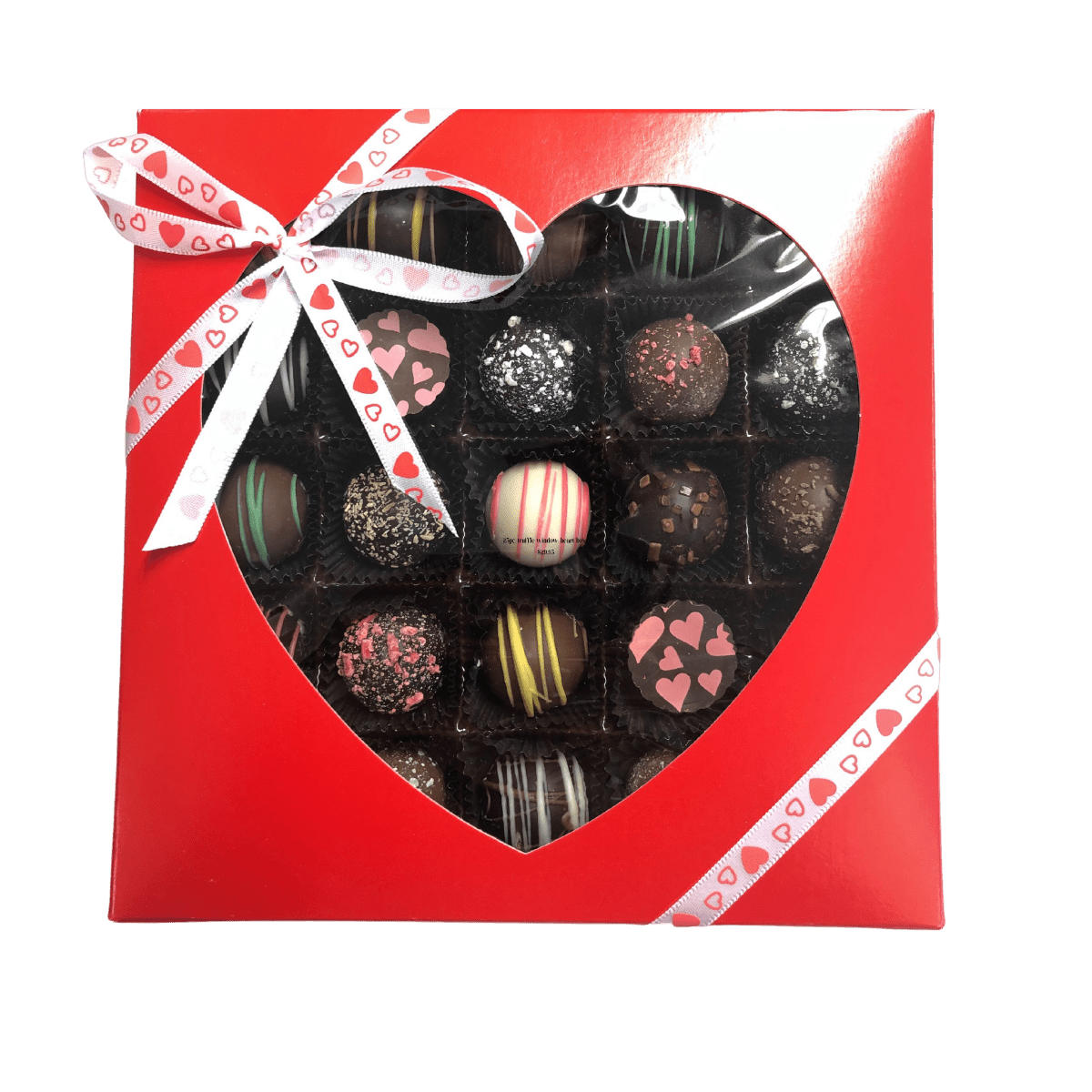 Large Truffle Heart Window Box - Mueller Chocolate Co