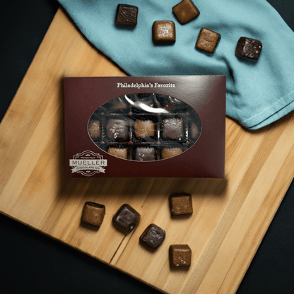 Sea Salt Caramel Chocolate - 15 Piece Box - Mueller Chocolate Co