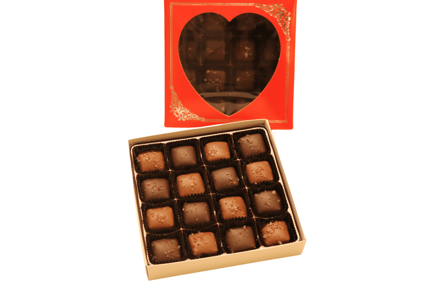 Valentine Chocolate Sea Salt Caramel Box - Mueller Chocolate Co