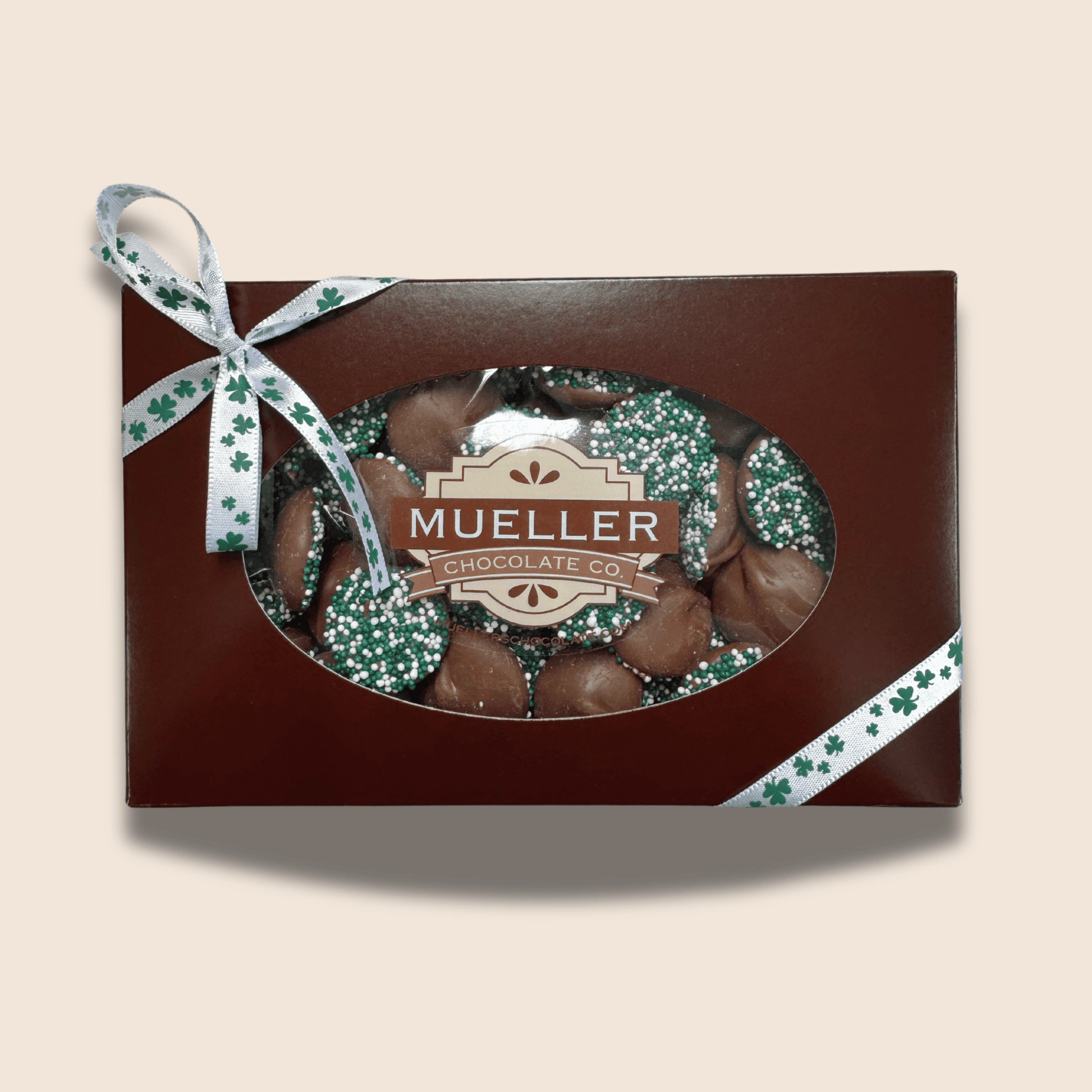 St Patricks Milk Chocolate Nonpariel Gift Box - Handmade Gift Box | Mueller Chocolate Co.