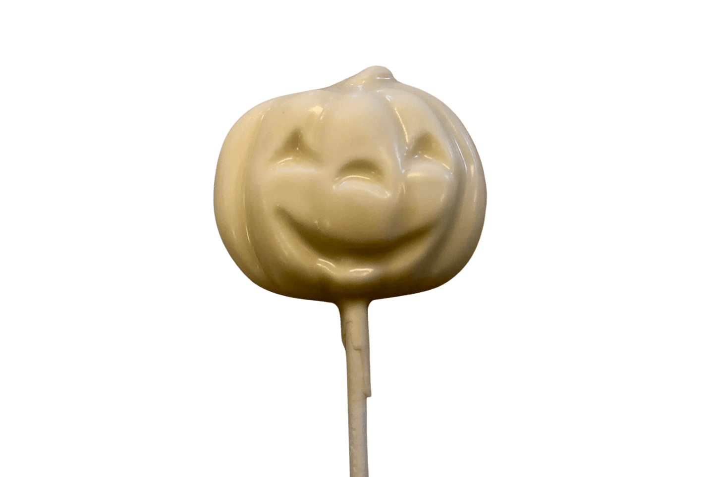 White Chocolate Halloween Pumpkin Pop - Pack of 6 - Handmade Chocolate | Mueller Chocolate Co.